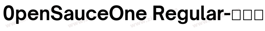 0penSauceOne Regular字体转换